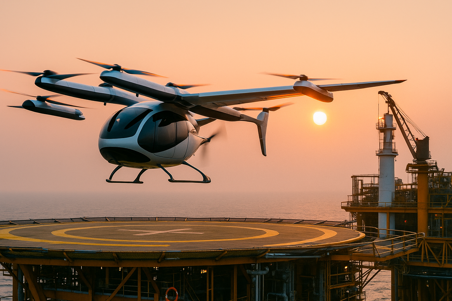 AutoFlight Makes Aviation History with World's First 2-Ton eVTOL Offshore Oil Platform Operation